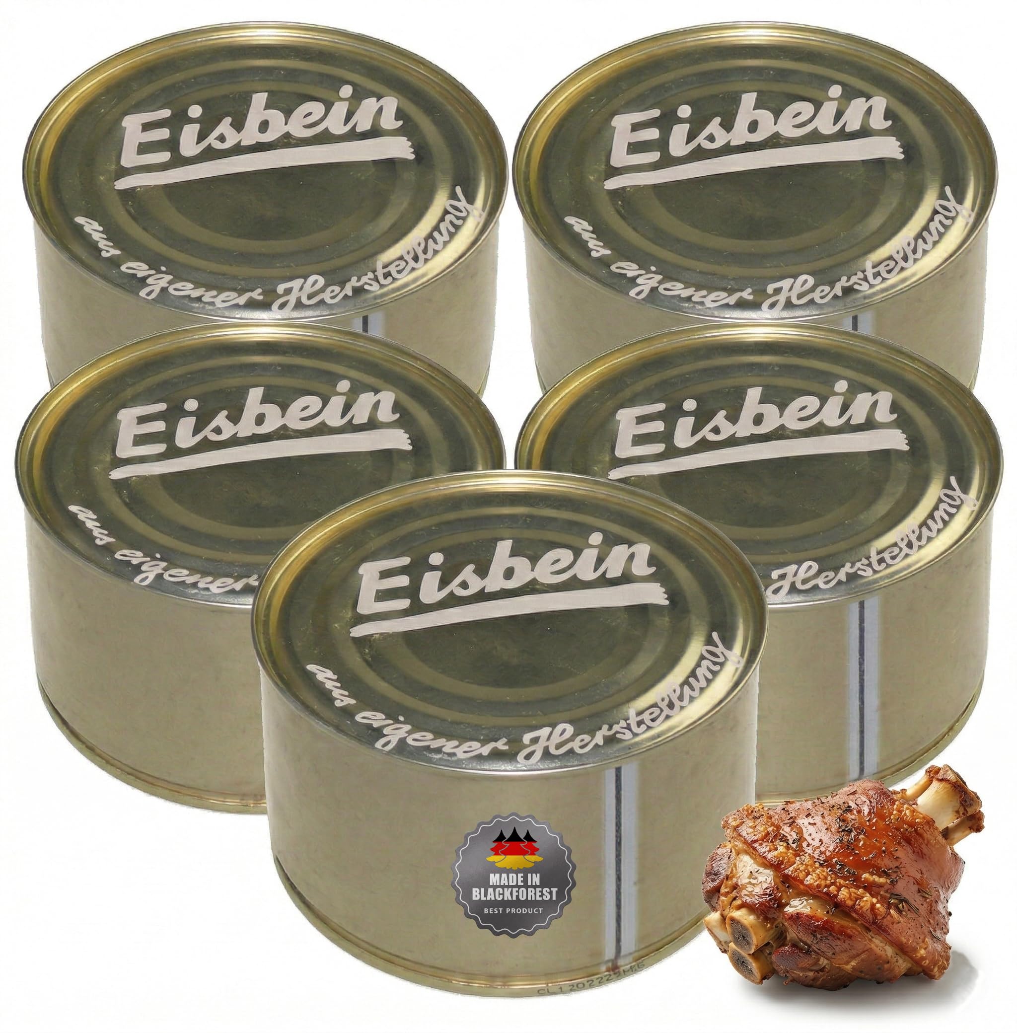 Schwarzwaldmetzgerei - Wurstspezialitäten in Dosen - Eisbein - 5 x 400g | Handwerksproduktion