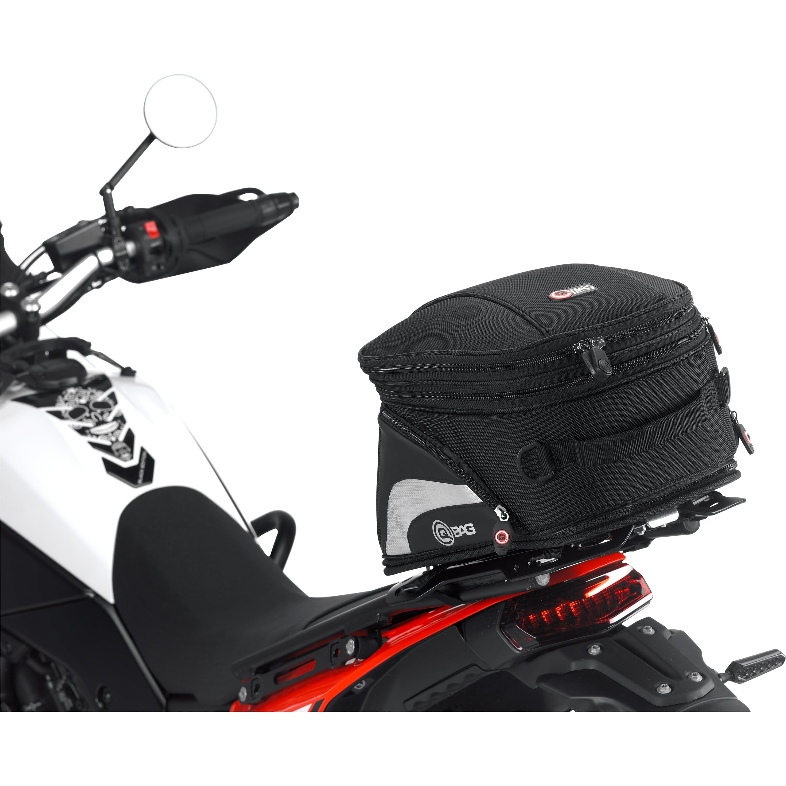 QBAG Hecktasche ST07 Abnehmbar 10-16L Stauraum Motorrad & Roller schwarz
