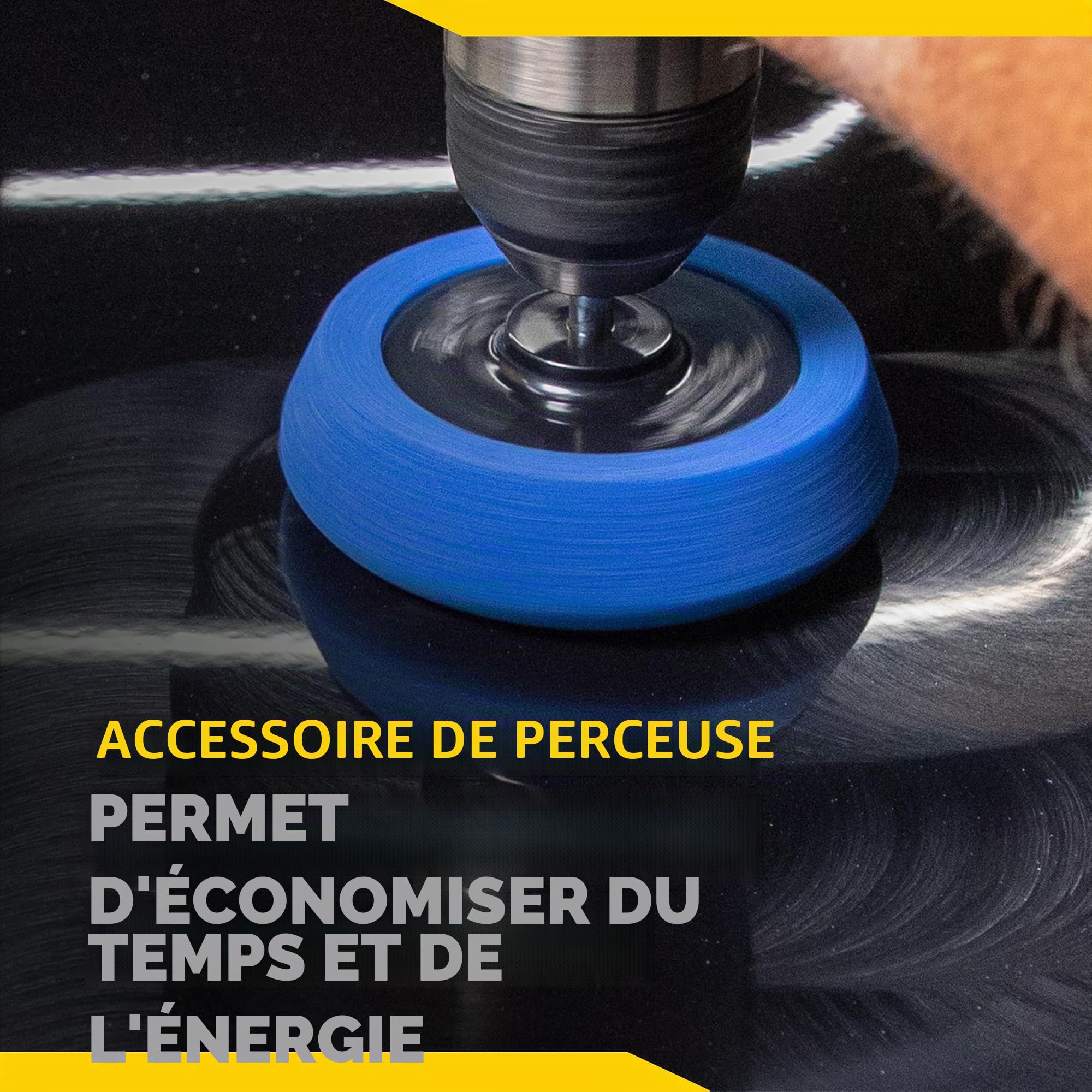 Meguiar's Quik Kit de gommes anti-rayures pour voiture qui élimine les imperfections, comprend Meguiar's ScratchX, tampon monté sur perceuse, serviette en microfibre