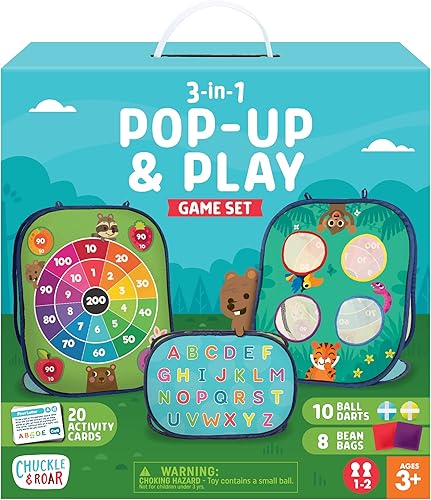 Chuckle & Roar Juego emergente 3 en 1, tamaño mediano