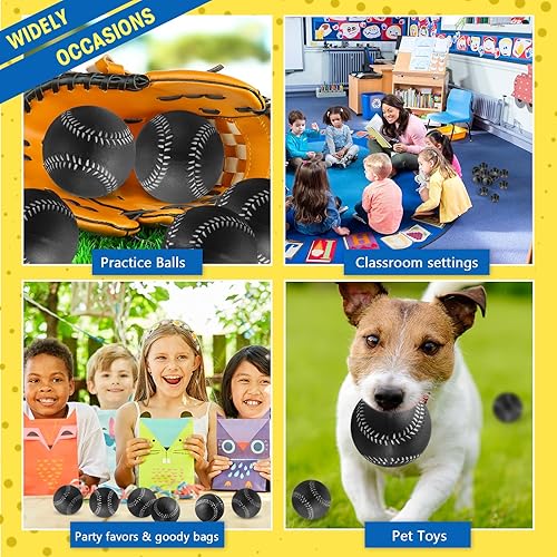 Miniatura 4 de Outus Paquete de 24 pelotas de béisbol de espuma de 9 pulgadas para niños, pelotas de béisbol de colores suaves para practicar deportes en