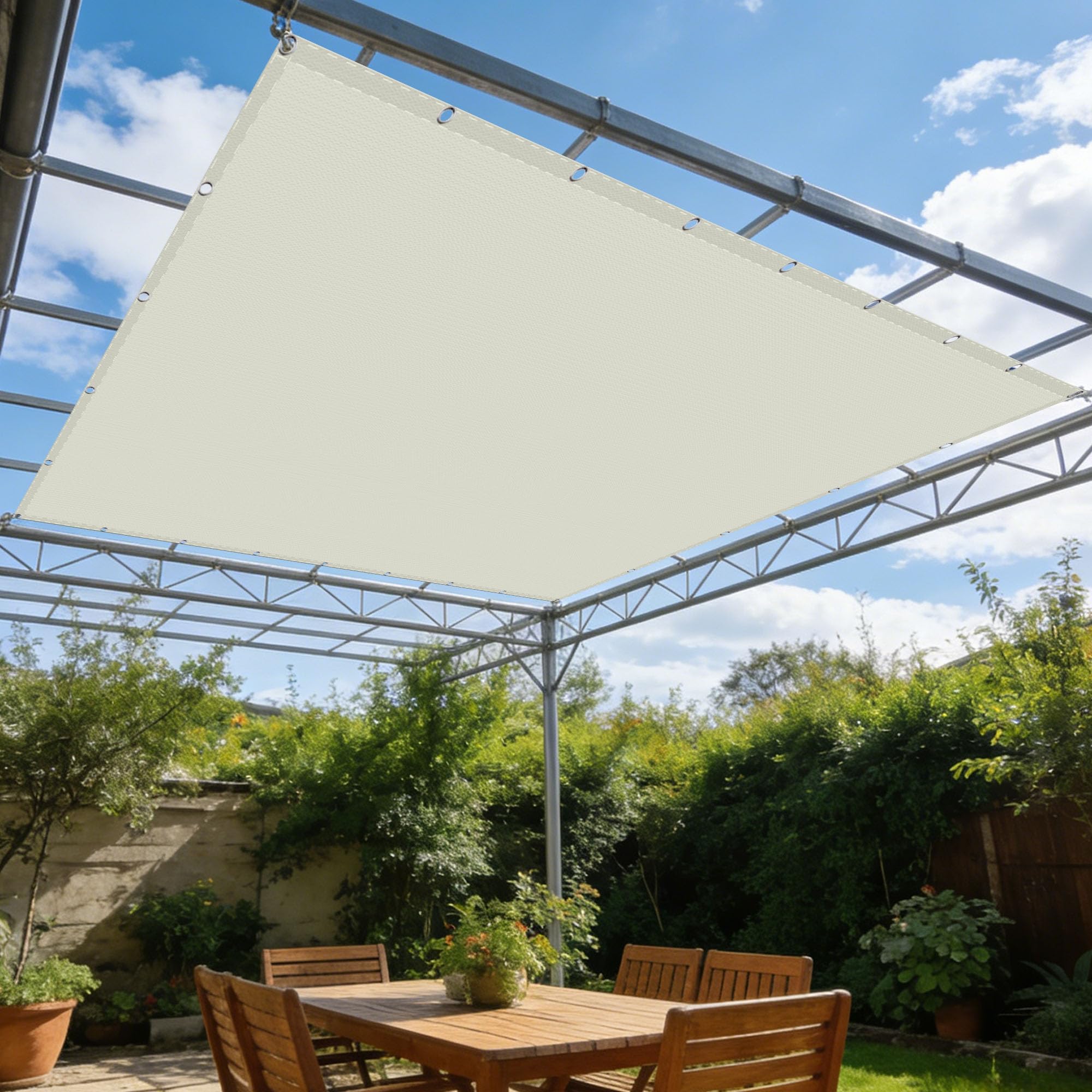 Toile d'ombrage rectangulaire 1.8x3 m pour aménager un coin fraîcheur au jardin