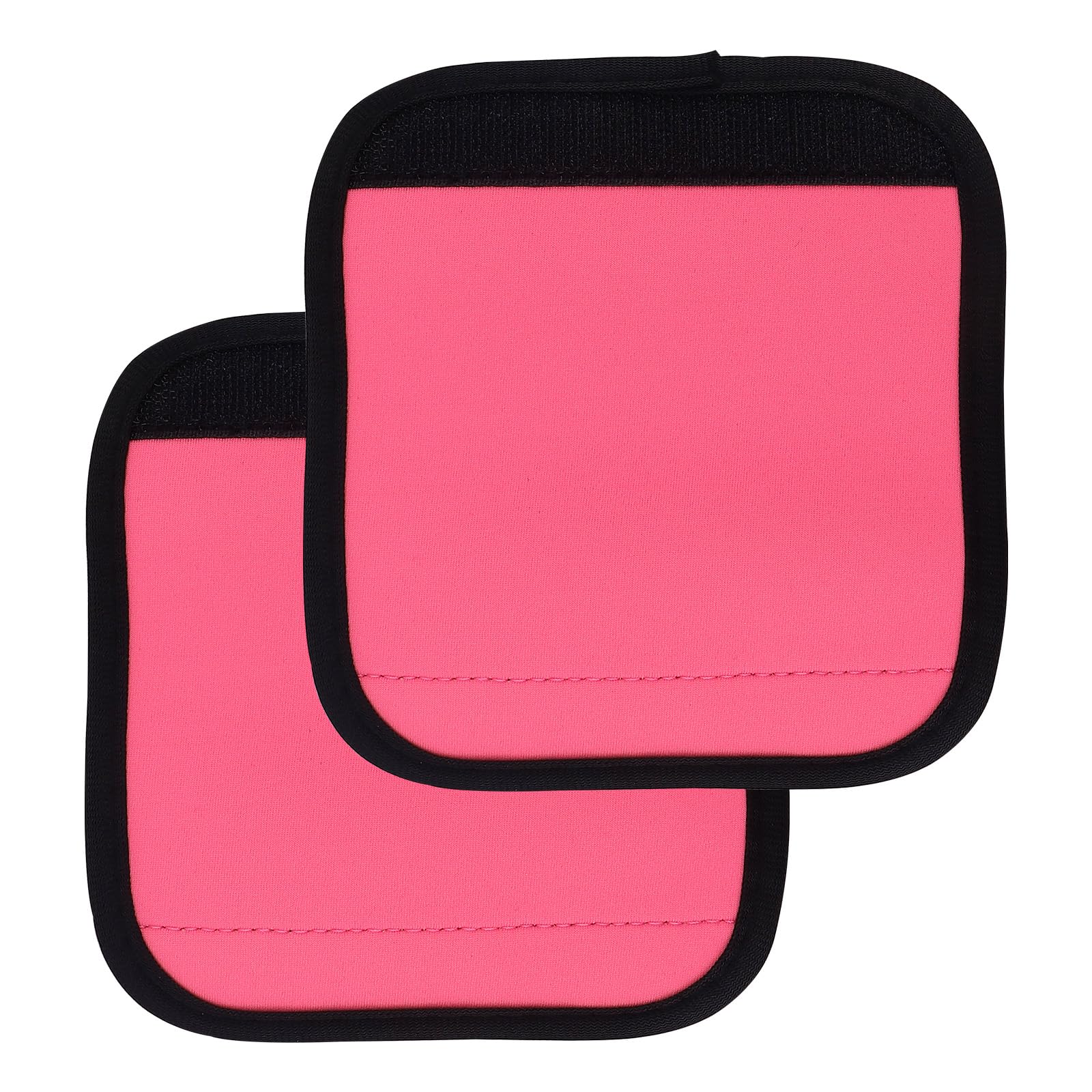 Qerutk Barbell Grips Pads, 2pcs Dumbbell Handles Bar Grip Covers, Detachable Horizontal Bars Cover, for Gym Power Lifting Strength Training (Pink)