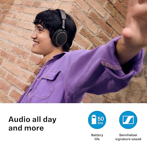 Miniatura 2 de Sennheiser ACCENTUM - Audífonos inalámbricos Bluetooth  Batería de 50 horas, audio, cancelación de ruido híbrida (ANC), comodidad durante todo el