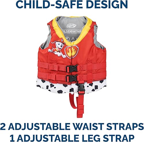 Vista 36 de SwimWays Paw Patrol Swim Trainer Life Jacket, US Coast Guard Approved Life Vest Kids Swim Vest, Pool Floats & Life Jackets for Kids, Marshall Barco