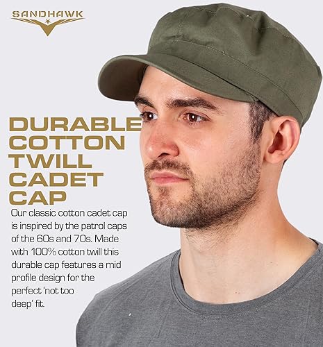 Miniatura 2 de Sandhawk Sombrero militar, sombrero del ejército, sombrero de conductor, gorra militar, gorra del ejército, sombrero de cadete, gorra de cadete,