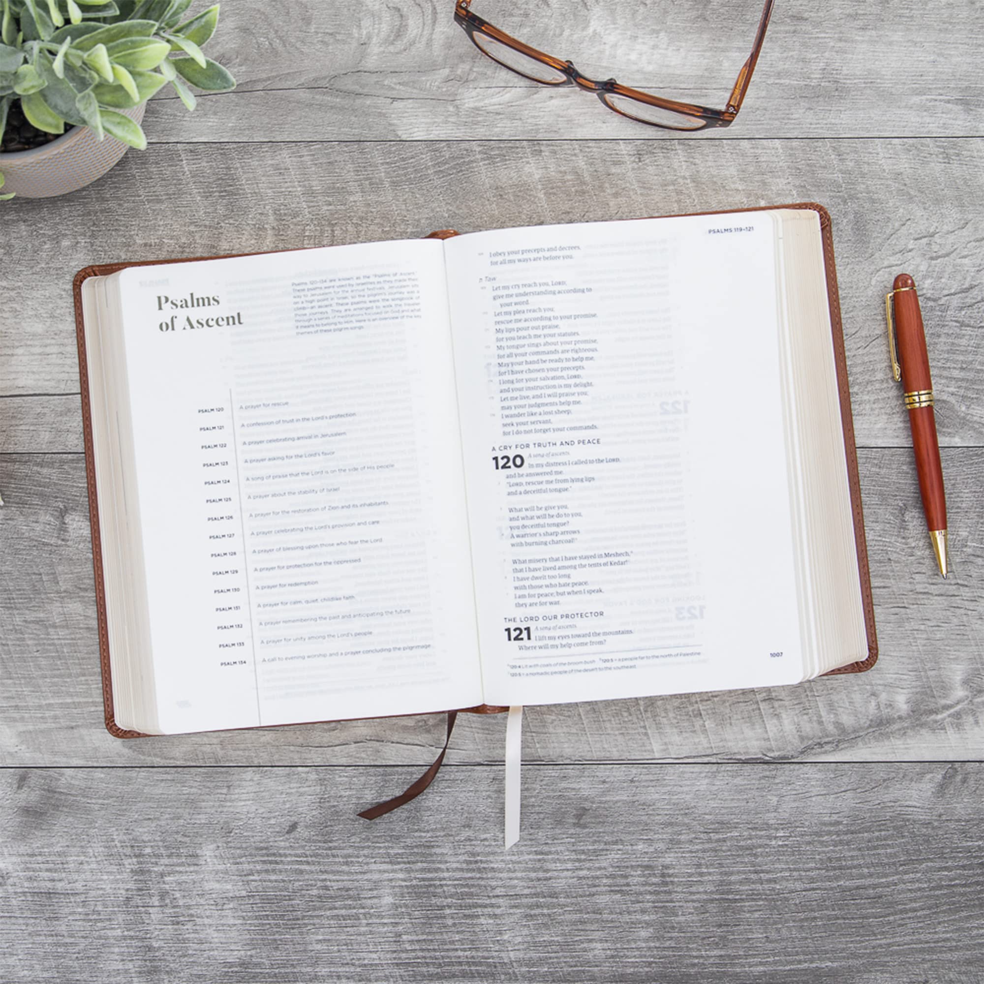 CSB He Reads Truth Bible, Saddle LeatherTouch, Black Letter, Wide Margins, Journaling Space, Study Tools, Reading Plans, Maps, Charts, Easy-to-Read Bible Serif Type - Image 2