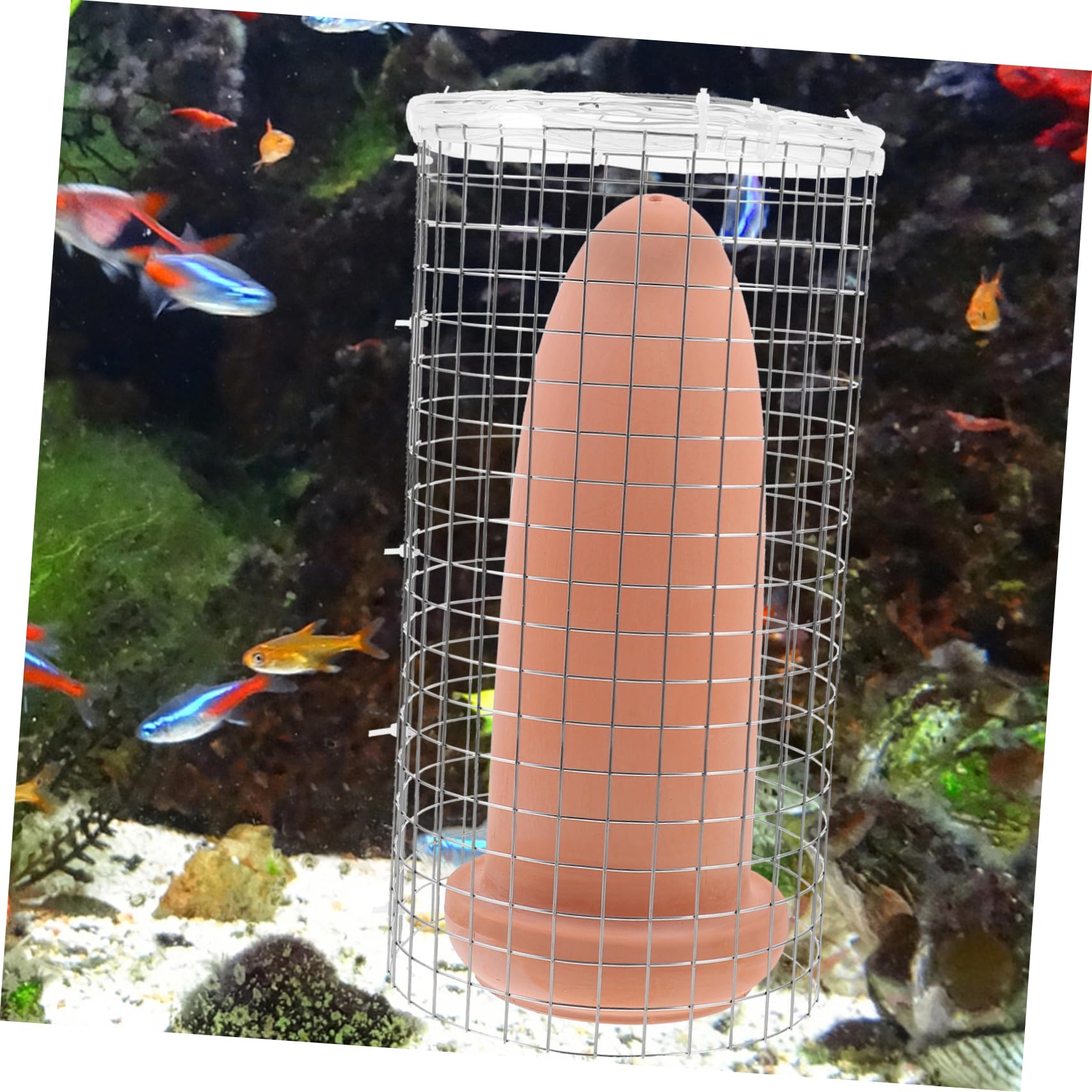 Ablaichkegel Skalar Laichkegel Aquarium Höhle Keramik Spachtelkegel Zuchtkegel Aquarien Dekoration für Clownfisch Angelfisch Wassertiere Laichhilfe zur Eiablage Fish Tank Deko
