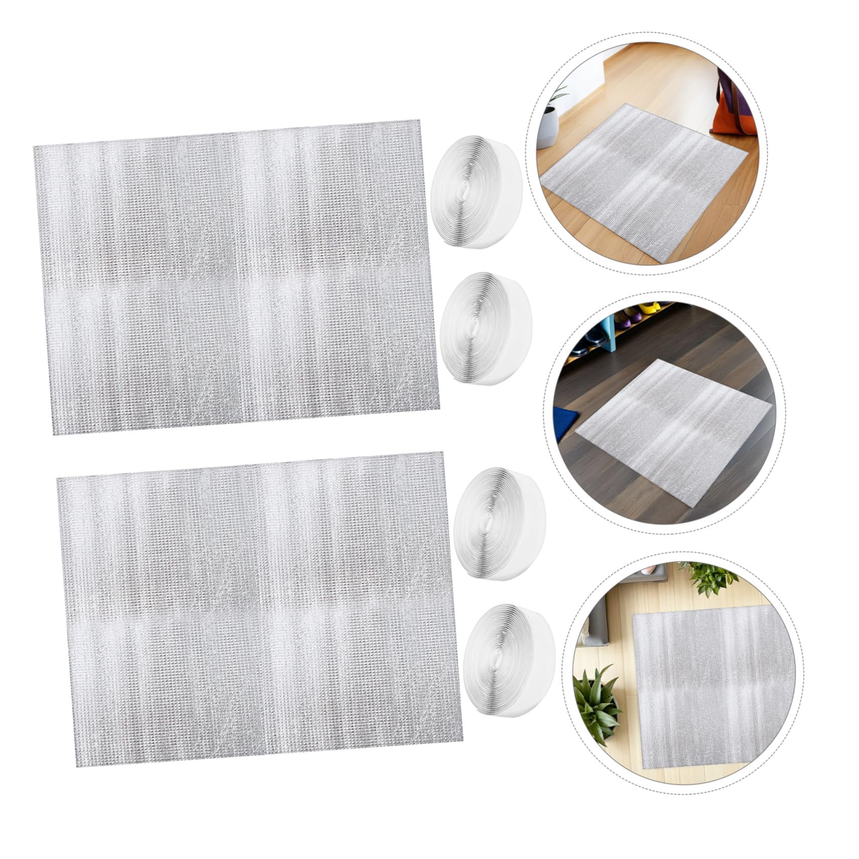 2 Set Copertura Isolante per Aerazione Soffitta Guarnizione Termica per Ventilatore Soffitto Protezione e Resistente per Bocchette Tetto Argento