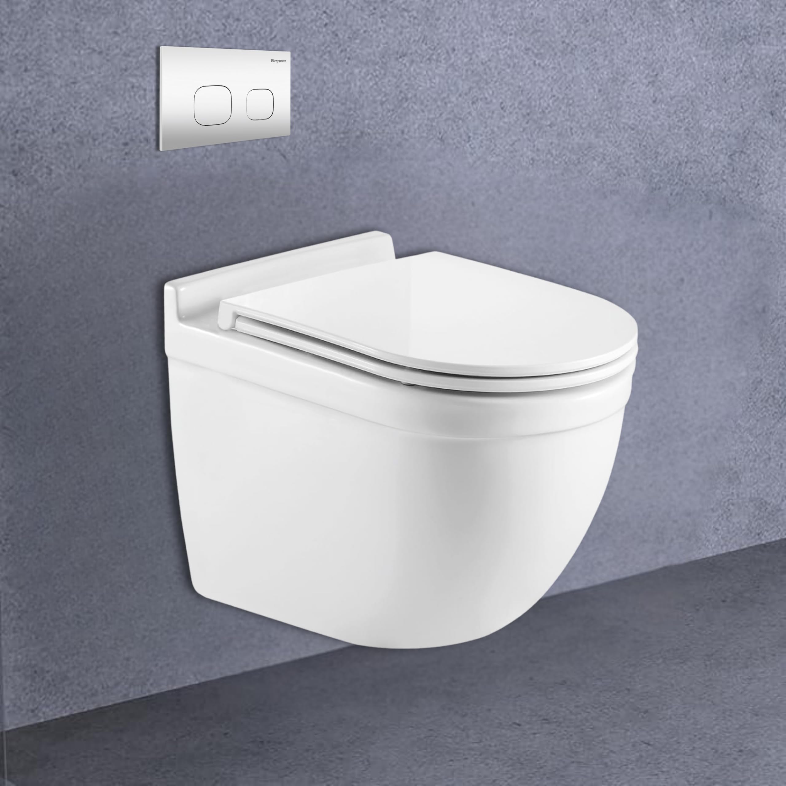 Parryware SUPERIO Ceramic Wall Hung Western Commode for Bathroom