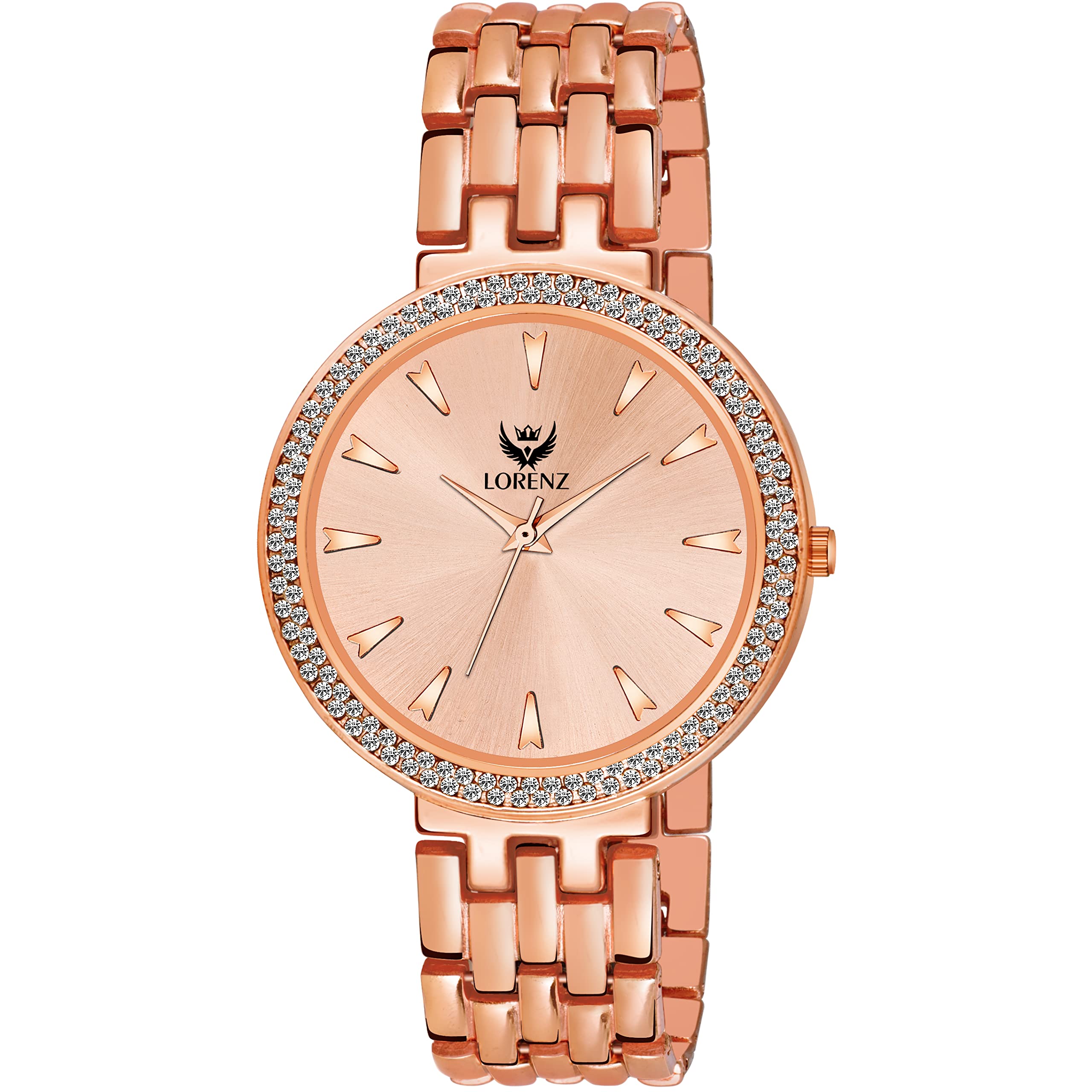 LORENZ Luxury Stylish Rose Gold Watch for Women & Girls | AS-108A (B09T9TQKHQ) Amazon Price History, Amazon Price Tracker