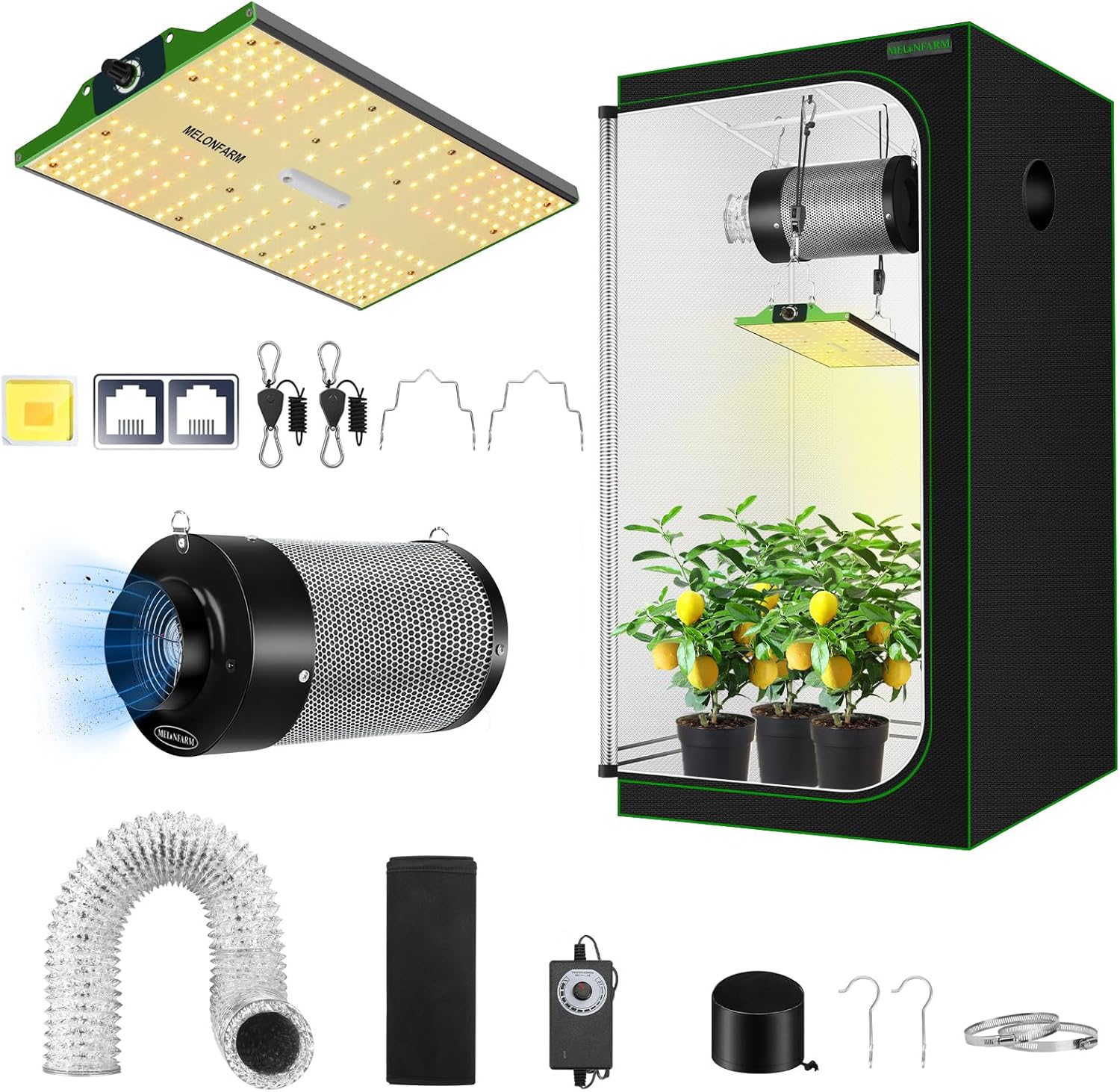 MELONFARM Grow Tent Complete Setup 2x2