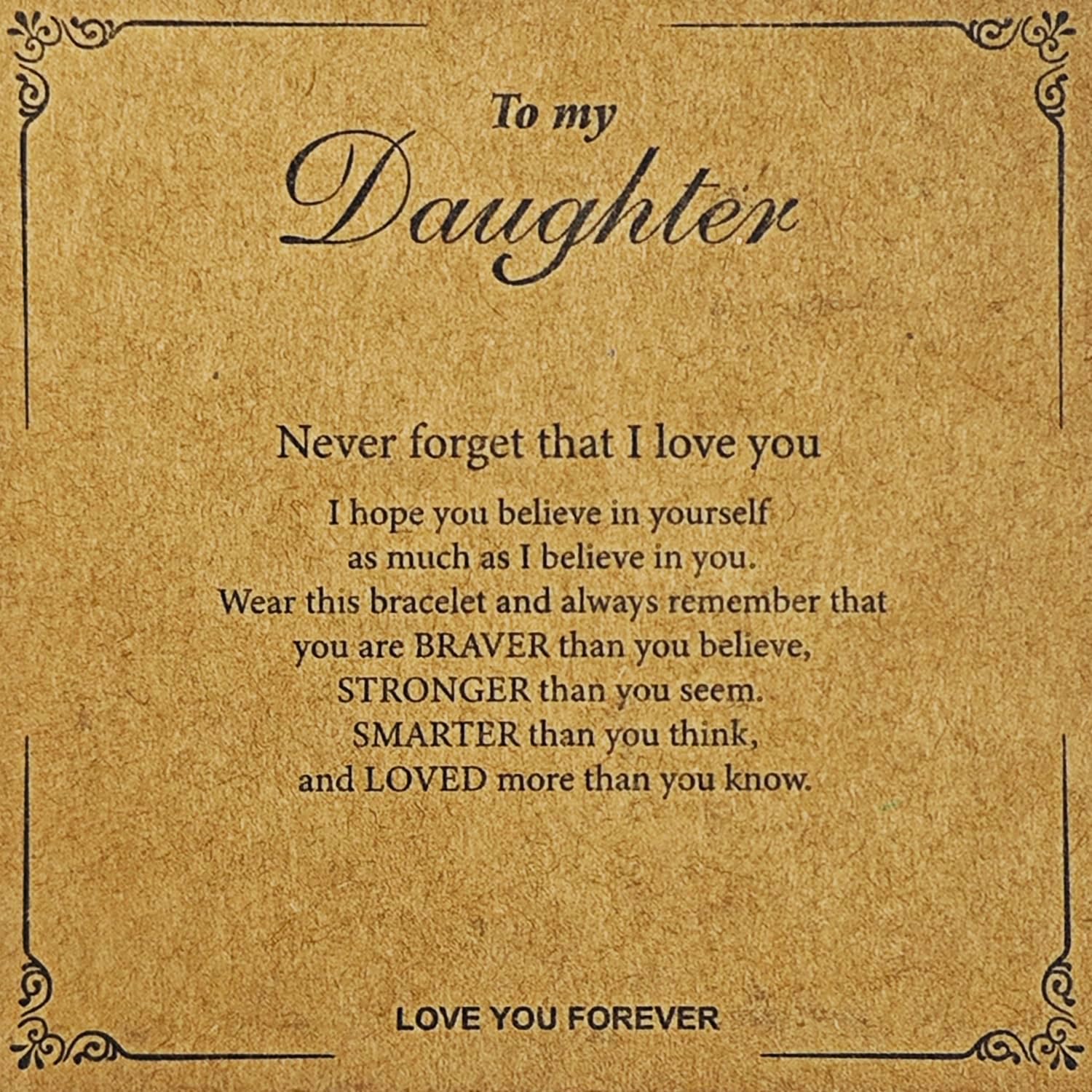 Natural Stone Bracelet Gifts for Daughter Birthday Handmade Bracelet Graduation Christmas Jewelry - Image 3