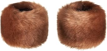Futrzane Siberian Cuffs - Fur Wrist Cuffs for Women - Fluffy Warmers for Sleeves