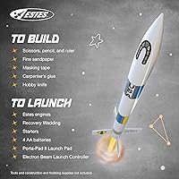 Vista 4 de Estes Kit genérico de construcción de cohetes E2X 2008, kit de modelo de cohete volador personalizable para principiantes a partir de 10 años