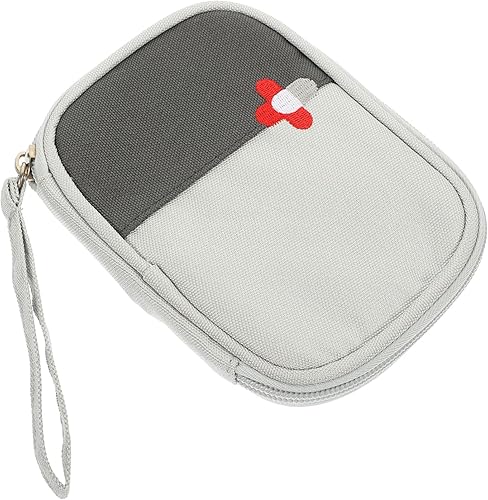 Miniatura 1 de Healifty Kit de medicina de viaje portátil Bolsa de emergencia Oxford paño 6 bolsillos para acampar al aire libre viajes