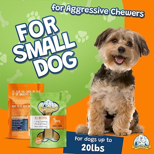 Miniatura 2 de Yeti - Masticables naturales de larga duración para perros masticadores agresivos, perros pequeños, caja a granel de 3 libras (aproximadamente 40