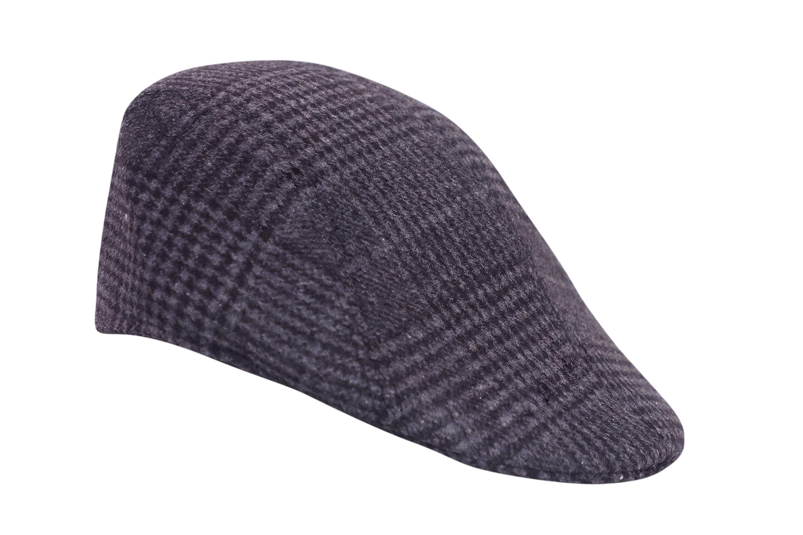 R&D Unisex Autumn Checkered Vintage Herringbone Flat Caps/Boy or Male Durable Sports Peaked Riding/Beret Country Black Golf Caps-image-5