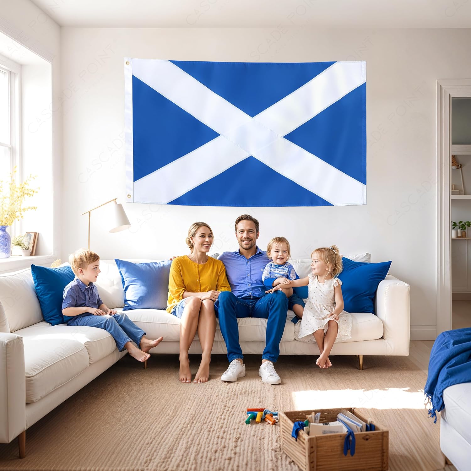 Scotland 3x5 Feet Flag – Embroidered Oxford 210D Nylon with Sewn Panels
