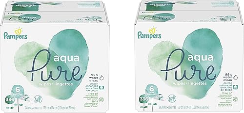 Vista 11 de pampers toallitas para bebé Aqua Pure 56 ct ANTIGUO