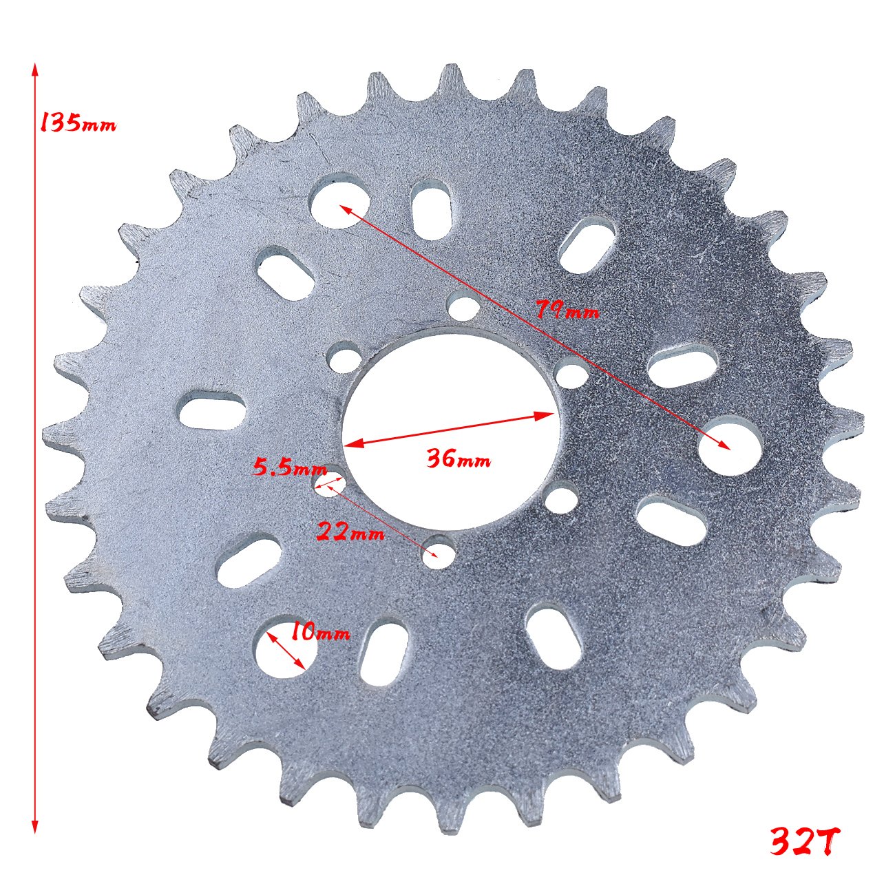 35T Sprocket Adapter Kit For 49cc-80cc 2-Stroke Motorized Bikes – CNC Machined, High-Torque Upgrade