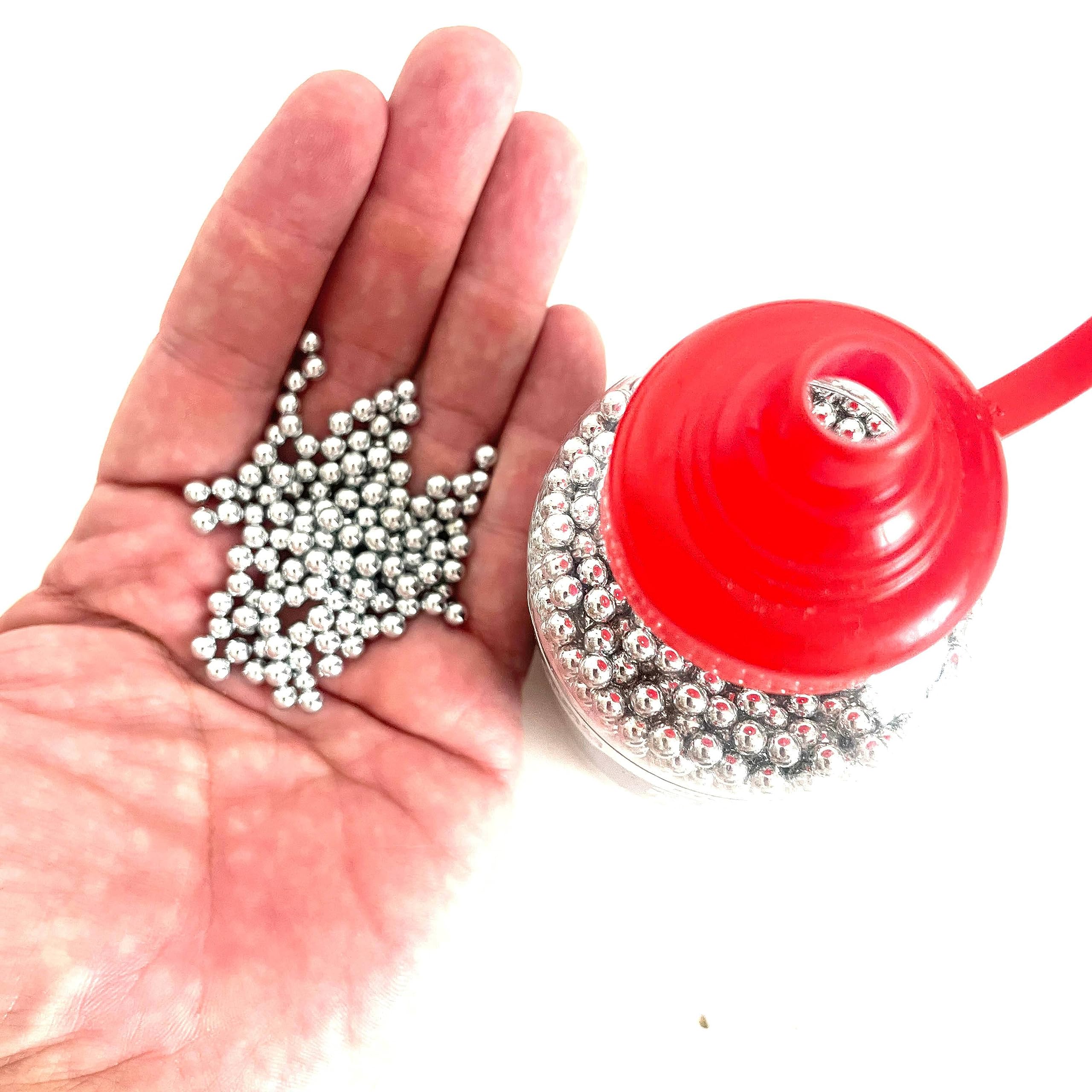 Bolas de Acero Calibre 4.5 mm - Munición para Armas Aire Comprimido y Pistolas CO2 - 1500 BBS
