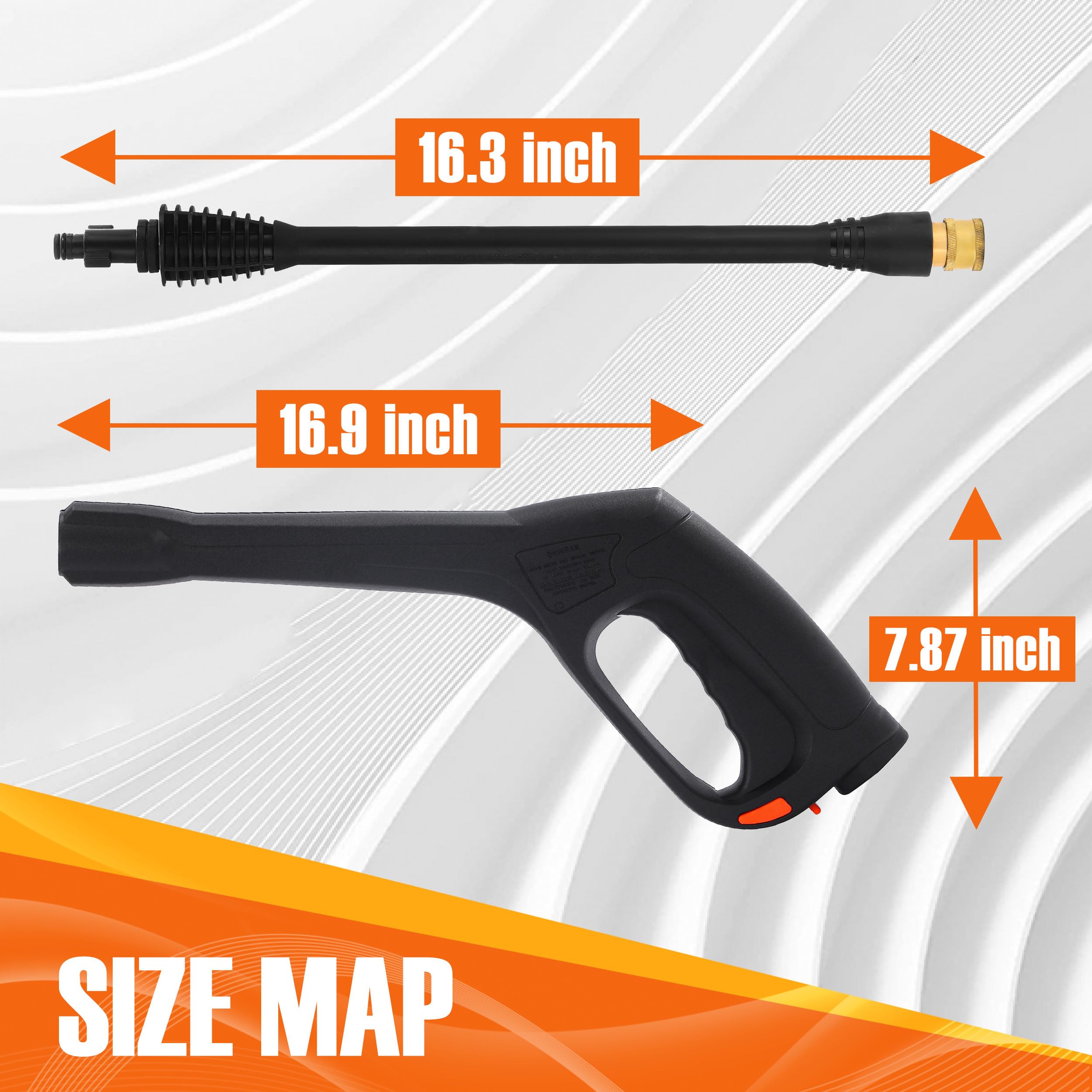 JOEJET Pistola a spruzzo per idropulitrice con bacchetta di estensione e 5 punte di ugello, compatibile con alcuni modelli Portland Husky Ford Pulsar ShopForce Taskforce Powerwasher