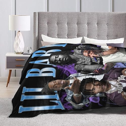 Miniatura 5 de BYERZ Lil Rapper - Manta de bebé cantante, se adapta a la cama de campamento, mantas de moda para todas las estaciones, manta cálida para cama,