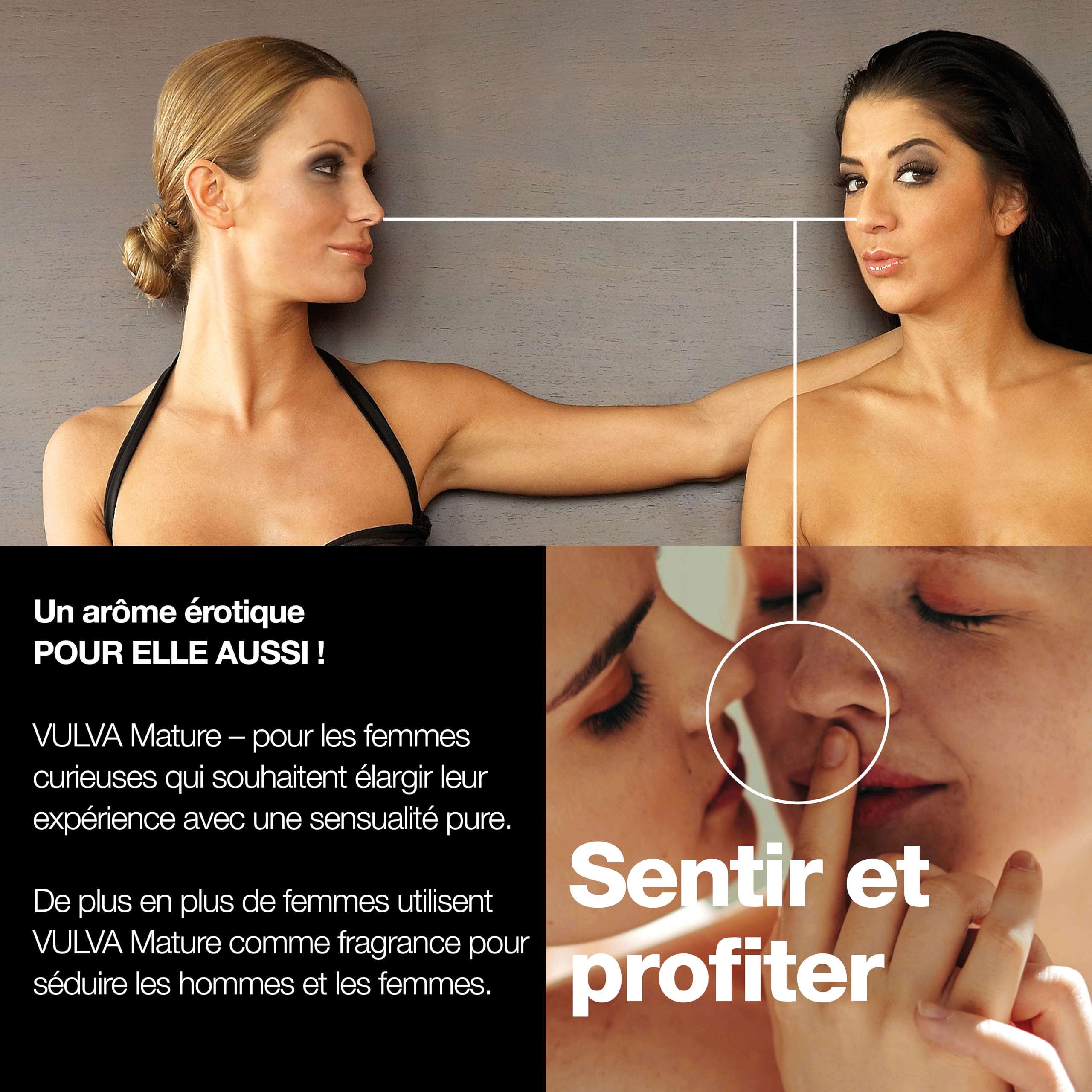 VULVA Mature Full Version – Véritable parfum érotique d'un vagin d'une dame mature pour son propre plaisir olfactif – Aphrodisiaque pour hommes et femmes – Mélange de phéromones parfumées érotiques –