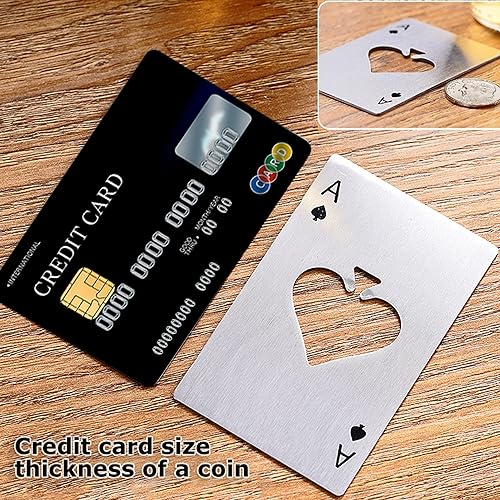 Miniatura 2 de Práctico abrebotellas de tarjetas, abrebotellas de cartera, abrebotellas personalizado, abridor de botellas de aspecto divertido, acero inoxidable