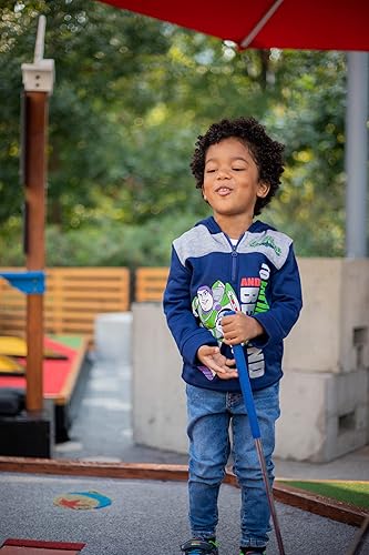 Miniatura 6 de Disney Sudadera con capucha de forro polar con media cremallera para bebés y niños grandes (12 meses - 18-20)