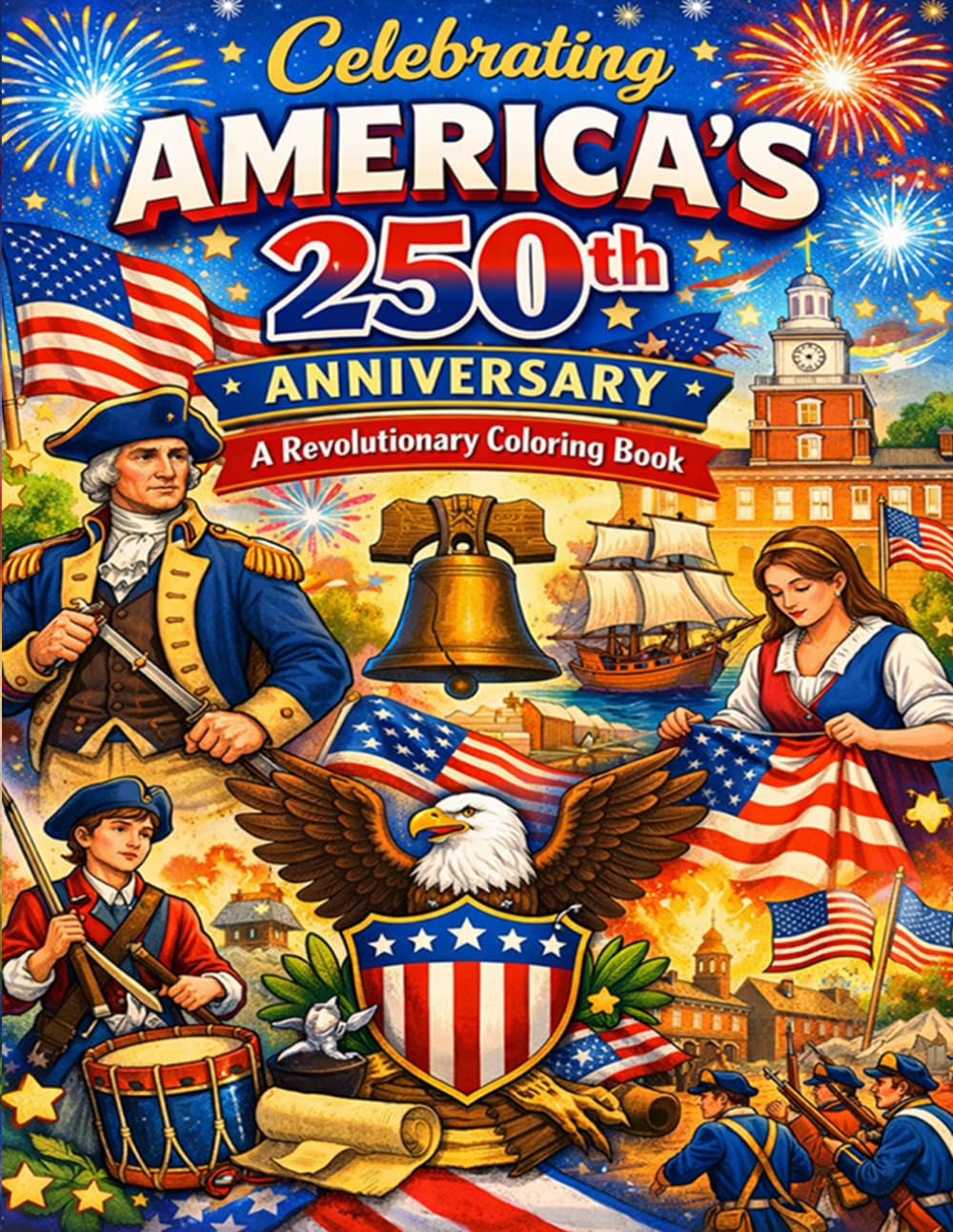 Celebrating America’s 250th Anniversary: A Revolutionary Coloring Book