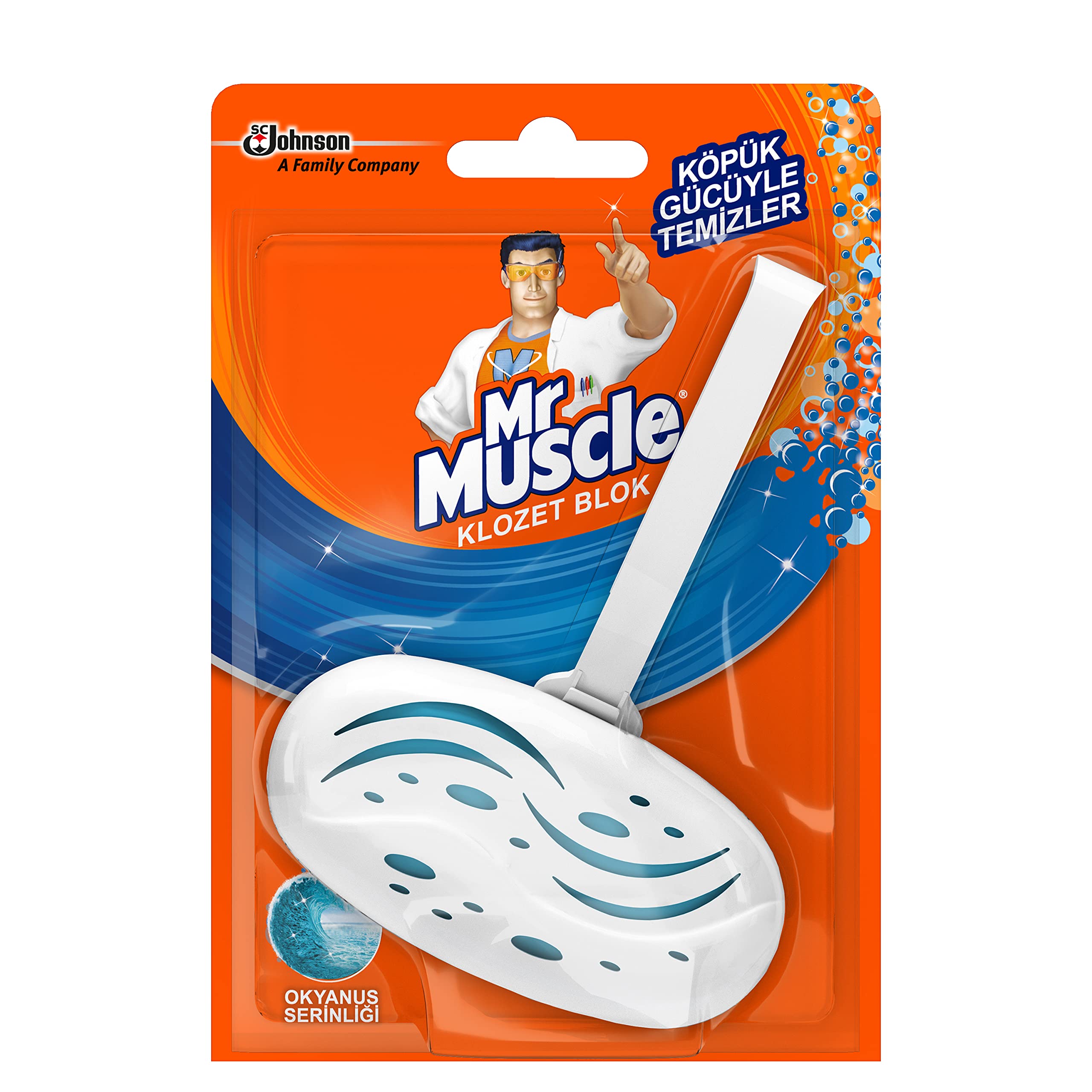 Mr Muscle Okyanus Serinliği 1 Adet Klozet Bloğu (3 paketi)