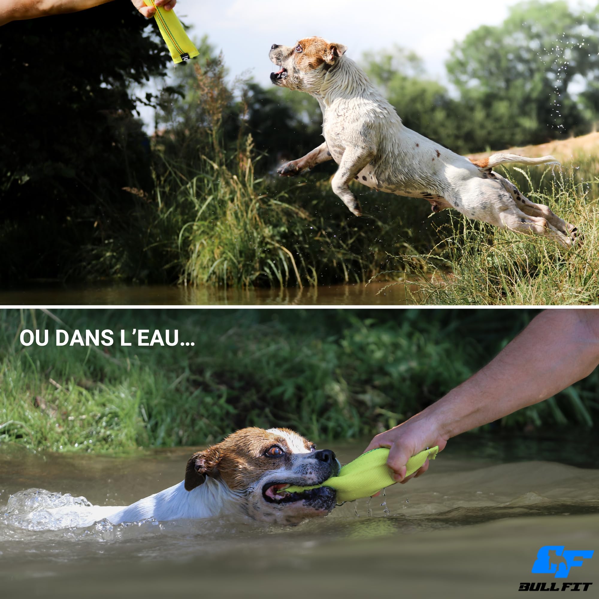 2-in-1 Dummy Flottant et Boudin À Mordre Jouet pour Chien - 25 cm, en Tuyaux De Lance À Incendie - Robuste Boudin Mordant Chien - Apportable Flottant Résistant,Rouleau d'apprentissage – Made in EU