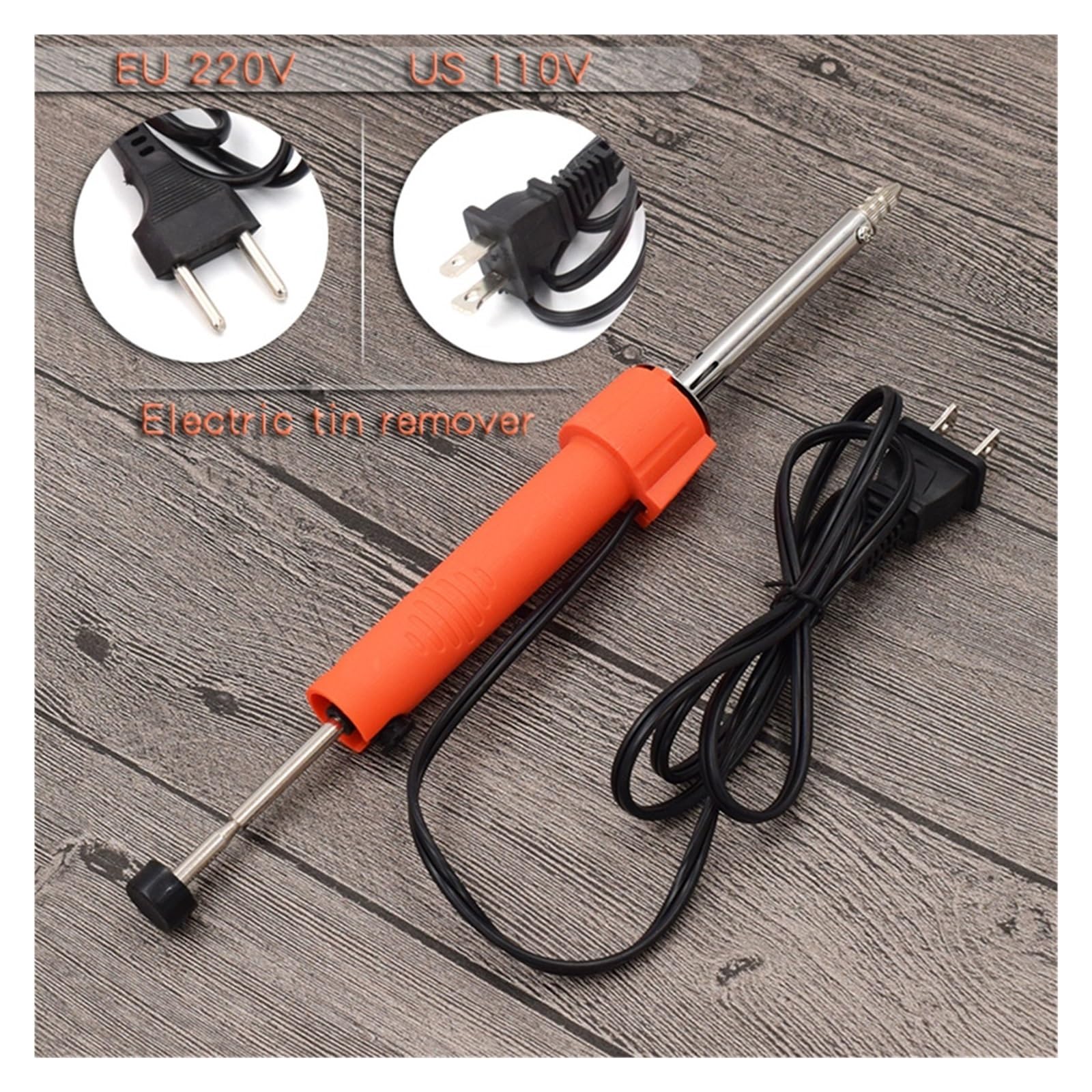 36W eléctrico de doble uso absorbente de soldadura eléctrico absorbente de soldadura lechón bomba para desoldar soldadura pistola de hierro(EU standard)