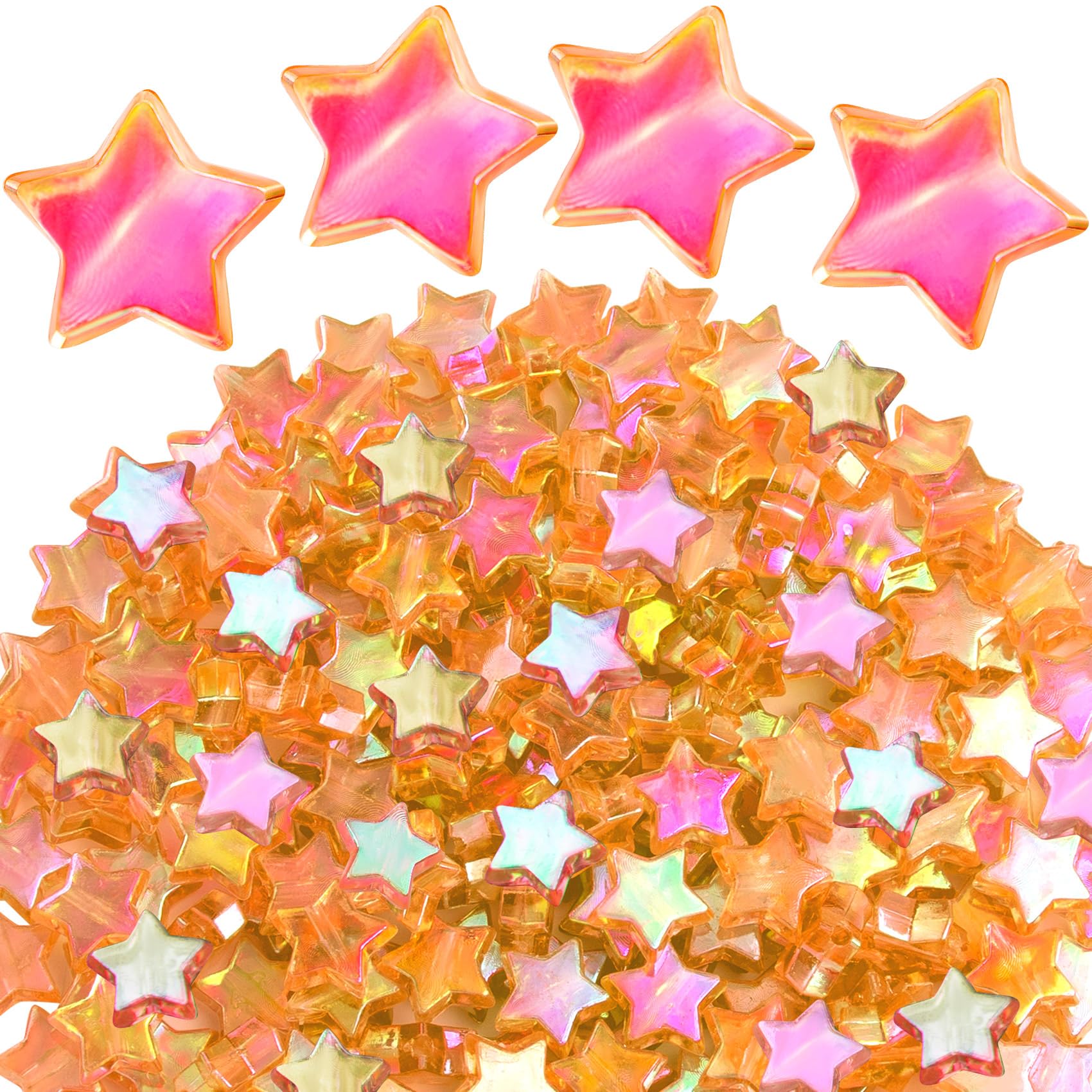 Perles d'espacement en vrac en acrylique pour la fabrication de bijoux, bracelets et boucles
