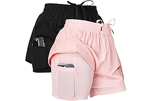 Gym Shorts Breathable Compression Shorts for Women
