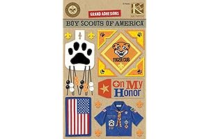 K&Company Boy Scout Tiger Cub Grand Adhesions Stickers Bring the Excitement of...