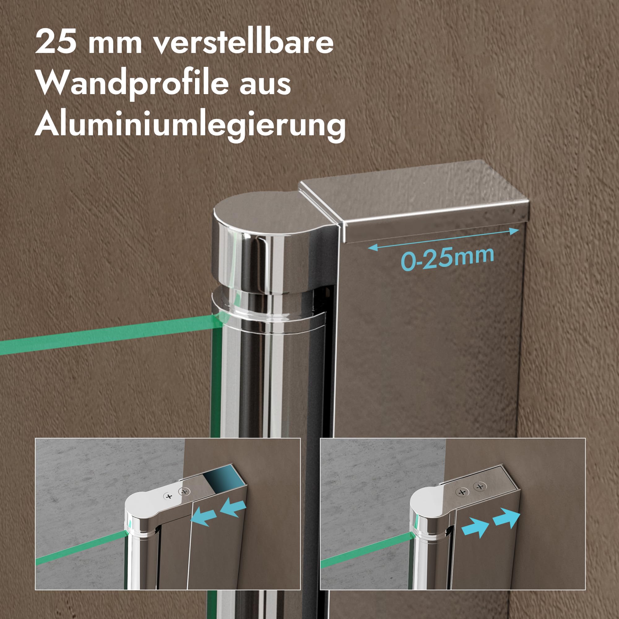 doporro Duschwand für Badewanne 90x140 cm Badewannenaufsatz Teilsatiniert