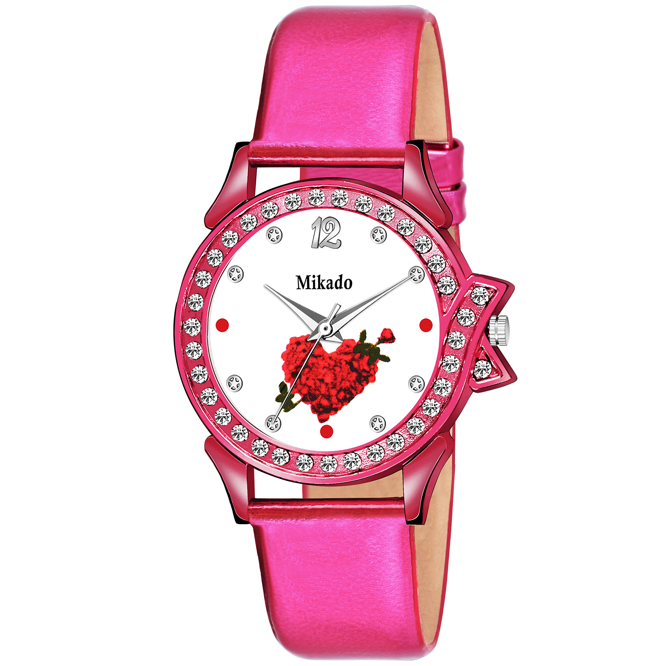 Mikado Heart Pink Analog Women Wrist Watches for Girls and Women (B09W163ZGQ) Amazon Price History, Amazon Price Tracker