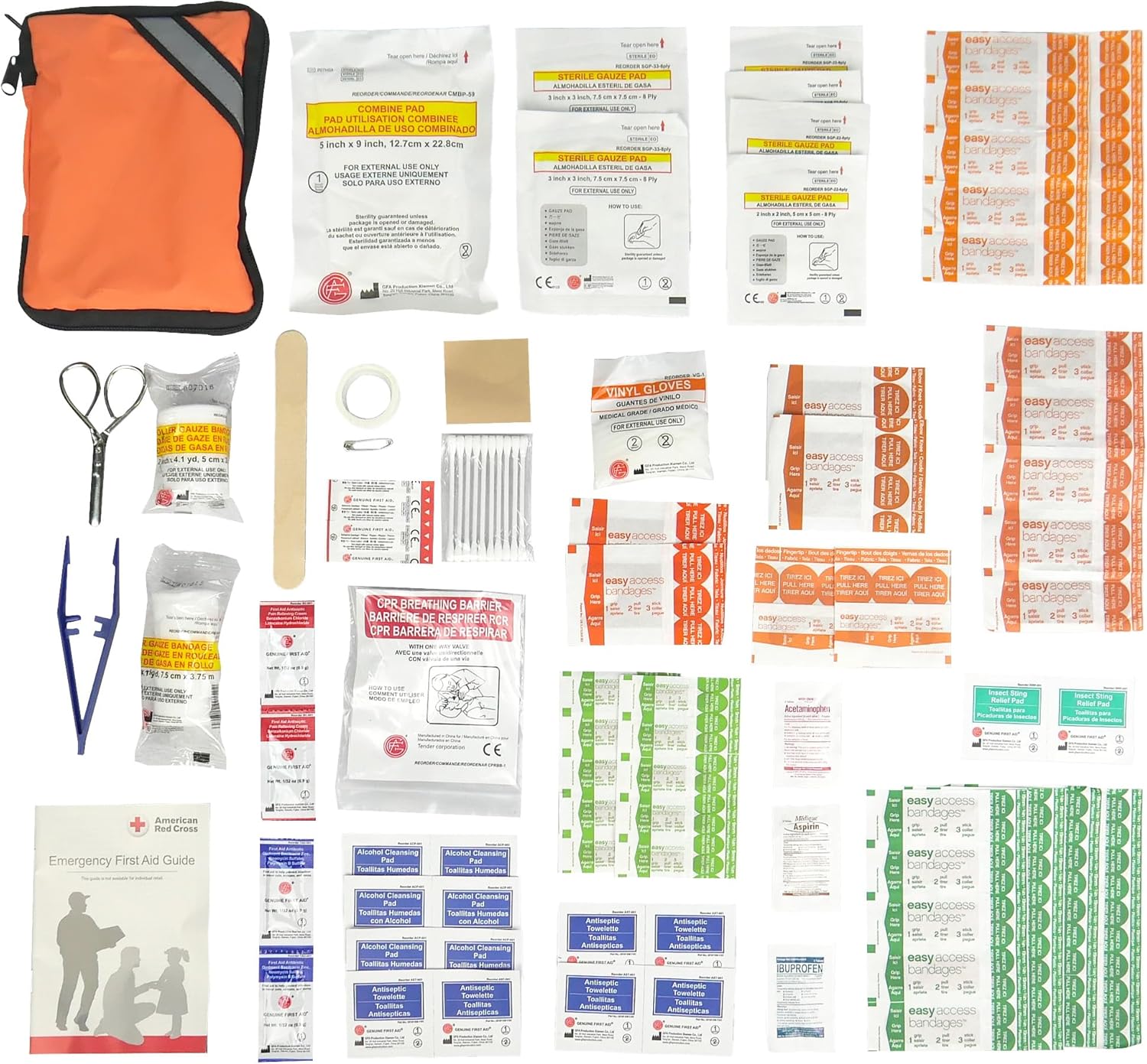 Outdoor First Aid Kit, 107 Piece, Ready America, 74002