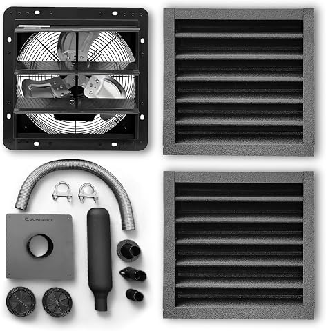 DIY Generator Shed Ventilation & Exhaust Kit with Cooling System