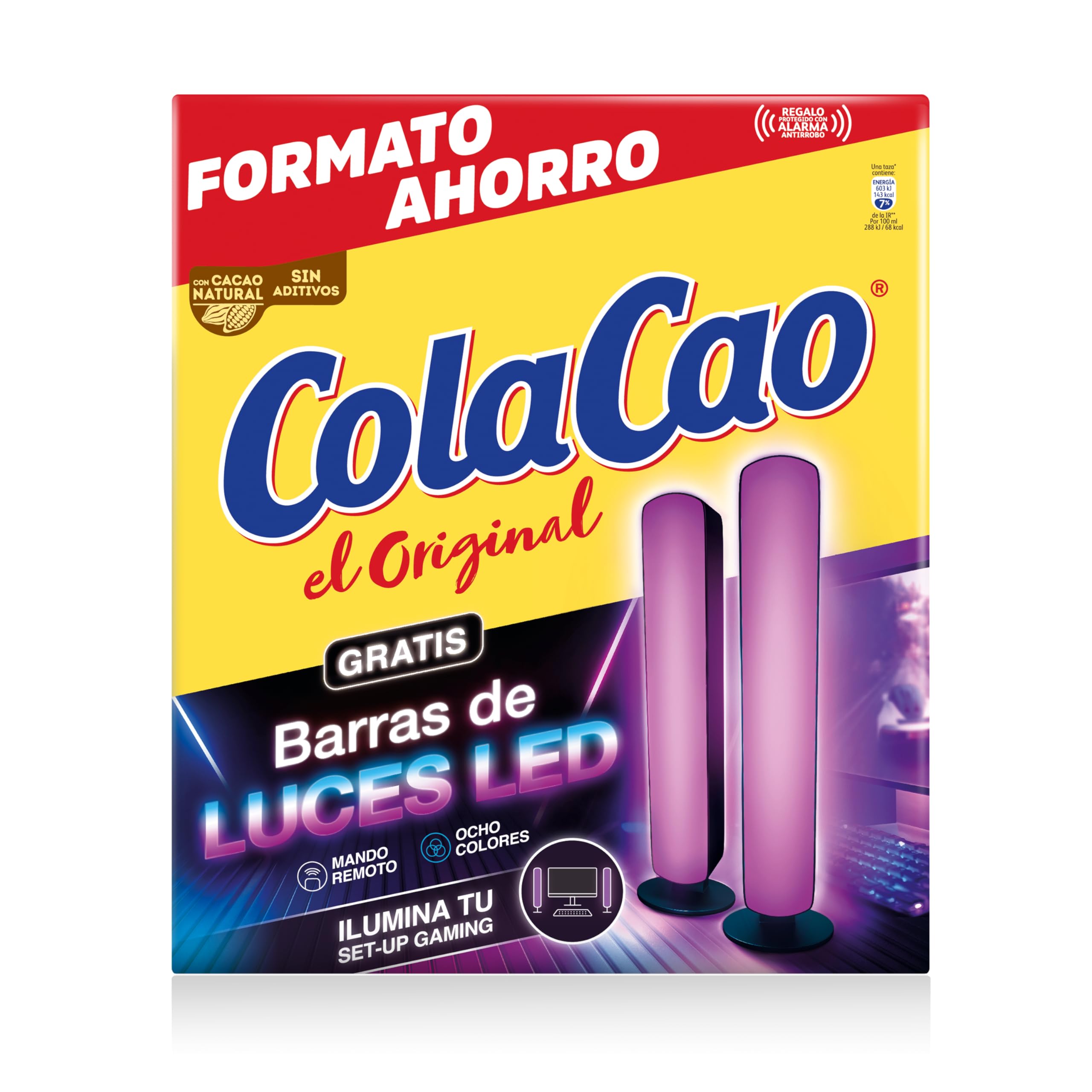 ColaCao Original Cacao Soluble Natural sin Aditivos 2,8 kg
