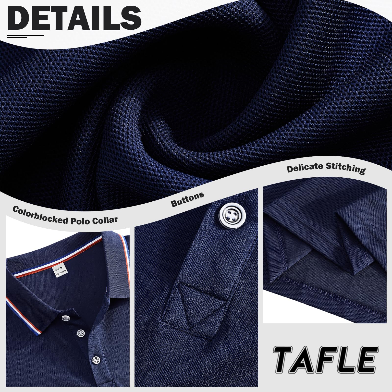 Herren-Polo-Shirts, schnelltrocknend, kurzärmelig, athletisch, feuchtigkeitsableitend, Business, Freizeit, Golf, 3er-Pack