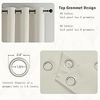 Vista 91 de Simplebrand Juego de 2 paneles de cenefa aguamarina para ventana de cocina de 14 pulgadas de largo, cortinas de oscurecimiento de habitación