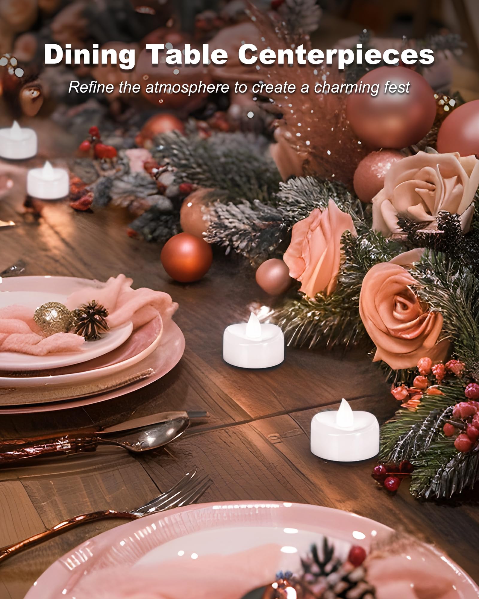 merrynights Candele a distanza, 12 lumini senza fiamma, funzionamento a batteria con timer, oltre 400 ore di telecomando, candele votive a LED, 3,8 cm di diametro x 3,2 cm di altezza, luce bianca pura