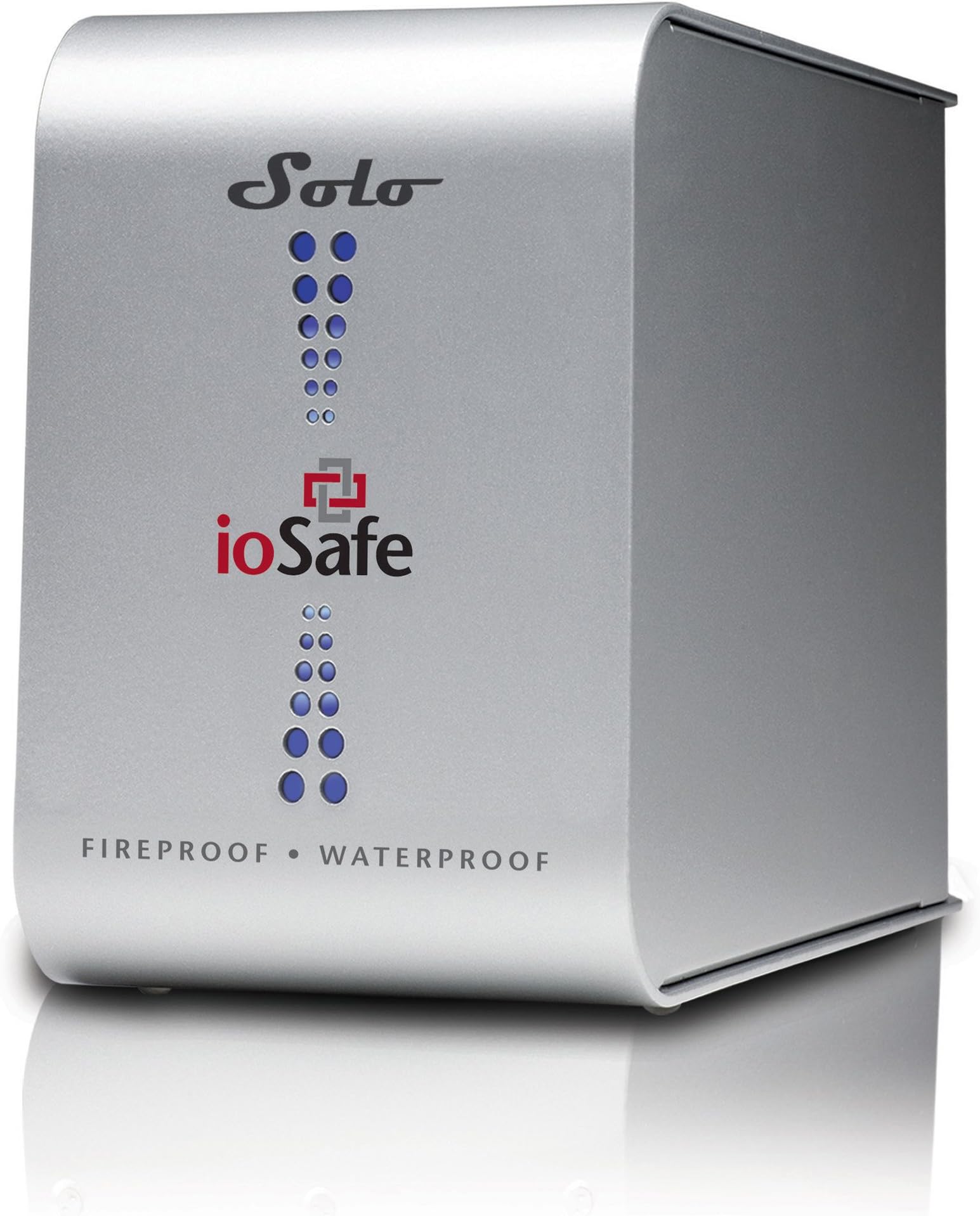 IoSafe Solo 1 TB Fireproof and Waterproof External Hard Drive + 1 Year Data Recovery Service SL1000GBUSB20 (Silver)