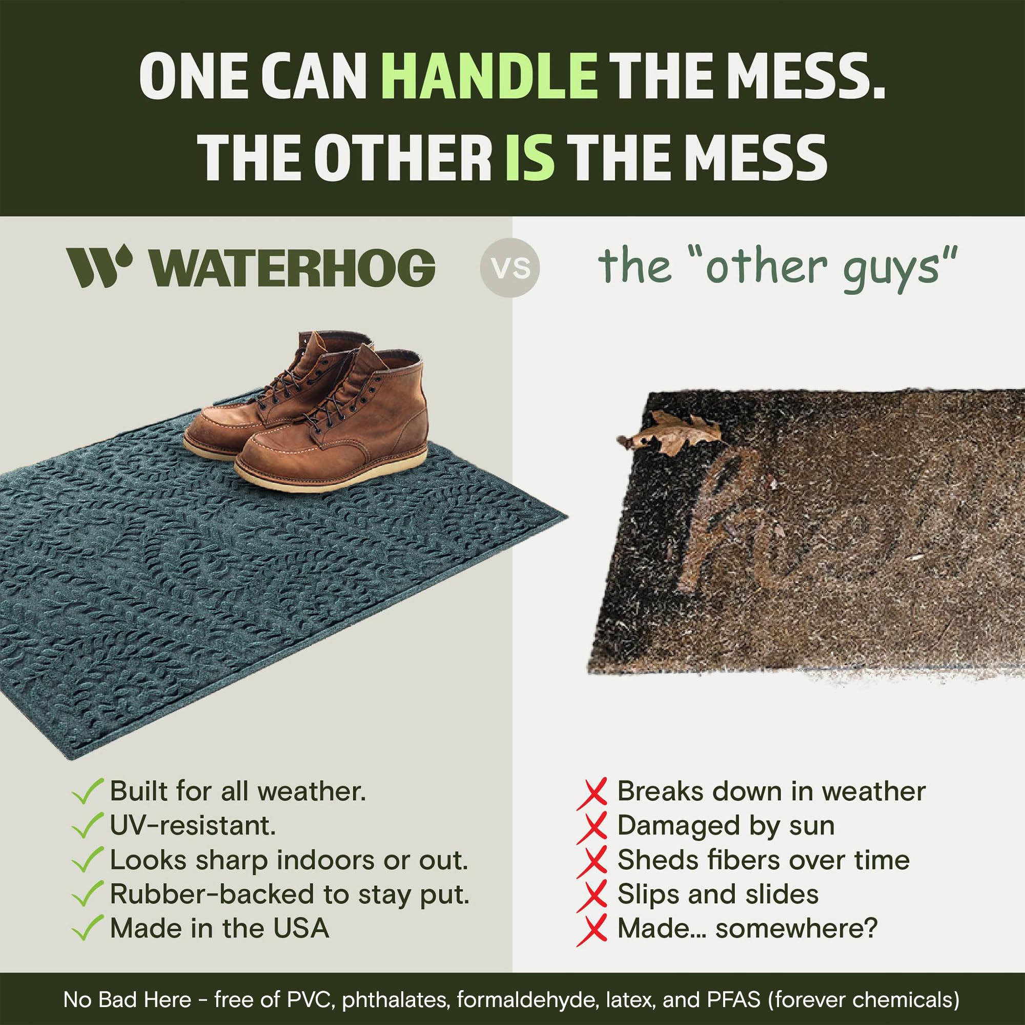 WaterHog Boxwood Front Door Mat Indoor Outdoor Entrance, All-Weather Mats — Amazon image 6