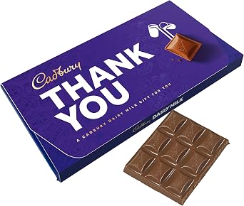Cadbury Thank You Dairy Milk Chocolate Bar With Gift Envelope