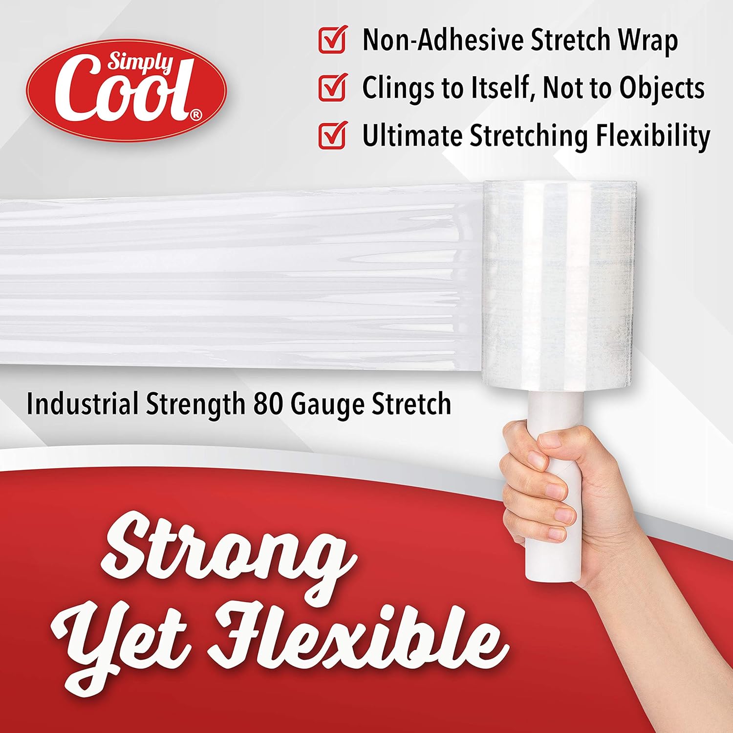 Gеt Dіѕсоunt 70% Prісе 4 Pack Industrial Strength Mini Hand Stretch Wrap 5 - 1000 Roll | 80 Gauge Thick Clear Cling Plastic Moving Supplies | Durable Self - Adhering ● Packing ● Pallet ● Furniture ● Heavy Duty Shrink Film